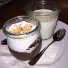 Gluten-free panna cotta from Dina Rata at The Andaz